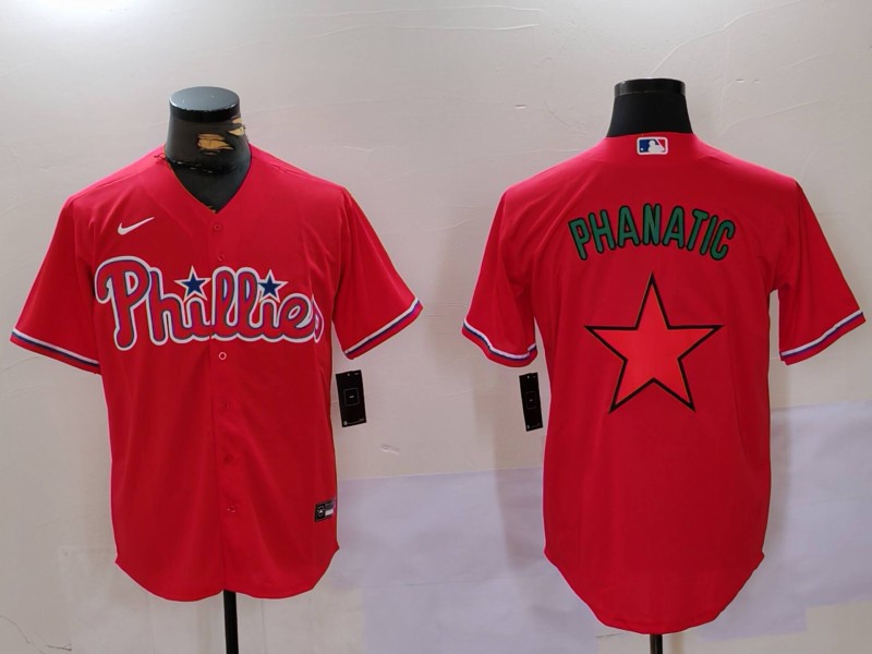 Men Philadelphia Phillies Blank Red Game 2024 Nike MLB Jersey style 9122->indianapolis colts->NFL Jersey